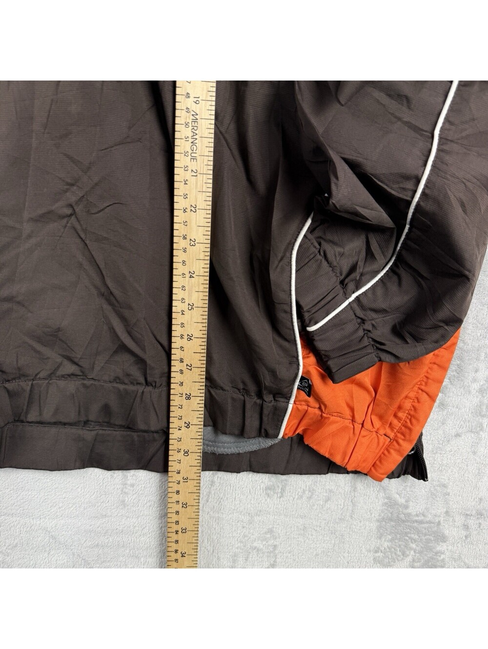 VTG Cleveland Browns NFL Men’s 2XL Brown Pullover Windbreaker Jacket Team Y2K - Picture 5 of 10
